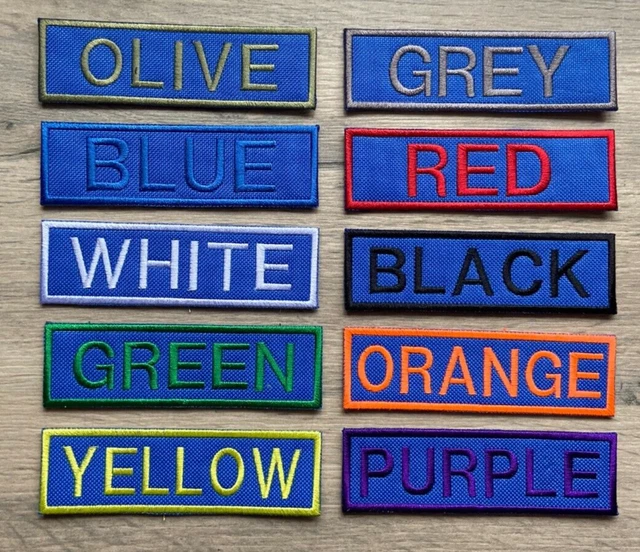 ID Badge Patch Custom Name Tape Patch – Sew-On 10x3cm Morale Badge - Foto 8