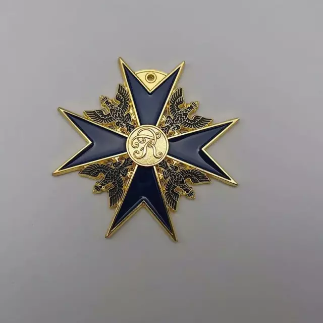 German Prussia Black Medal Badge Lapel Pins Metal Badge Medal Souvenir Collectio