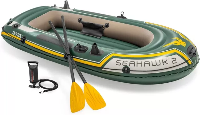 Intex Schlauchboot Seahawk 2 Set 236x114x41cm Paddel Luftpumpe NEU OVP