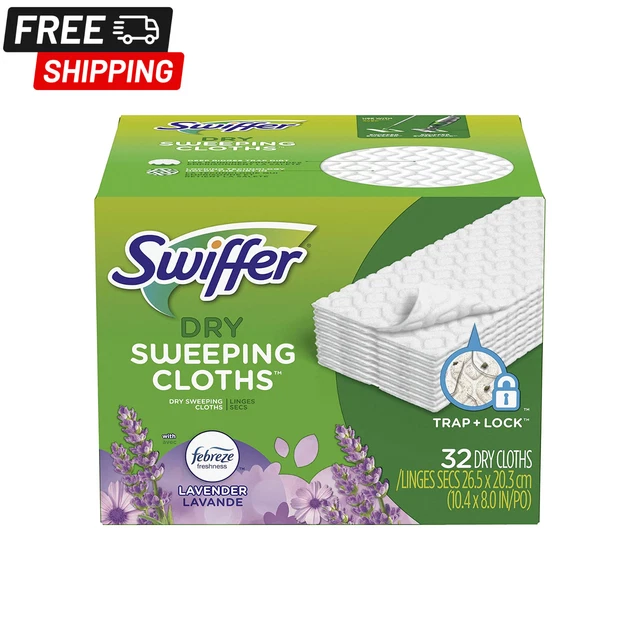 Swiffer Sweeper Dry Sweeping Pad, Multi Surface Refills for Dusters Floor Mop 32