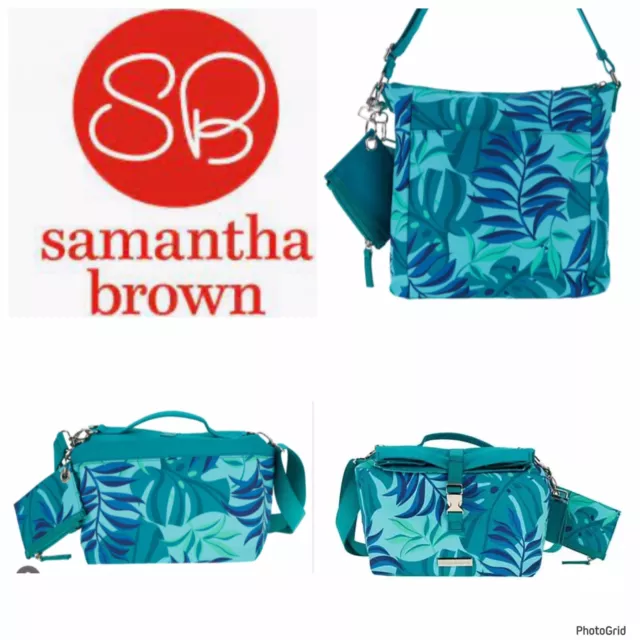Samantha Brown Tropical Leaf To Go Insulated Lunch Tote NWT