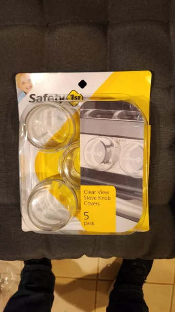 Safety 1st Child-Proof Clear View Stove Knob Covers (Set of 5) Never Used