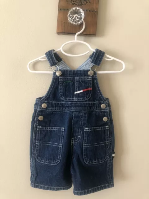 Vintage Tommy Hilfiger Infant 3-6 Month Denim Overall Shorts