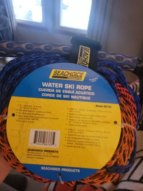 Seachoice 86733 Water Ski Rope-3 Section