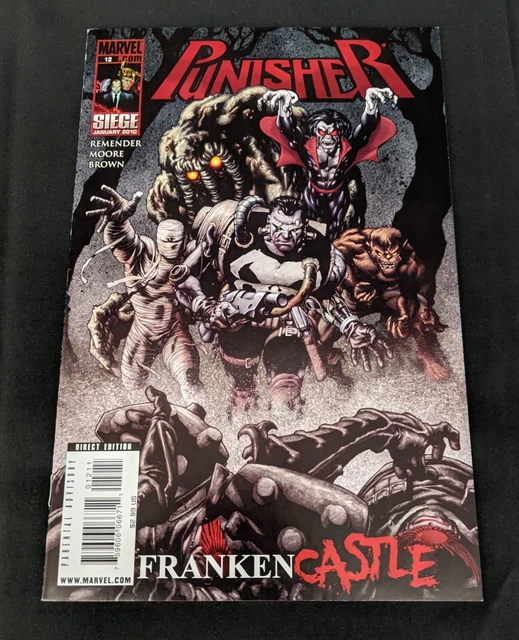 Punisher #12 (2009) 2nd App Franken-Castle! Marvel Vol. 8 Remender Moore VF+/NM