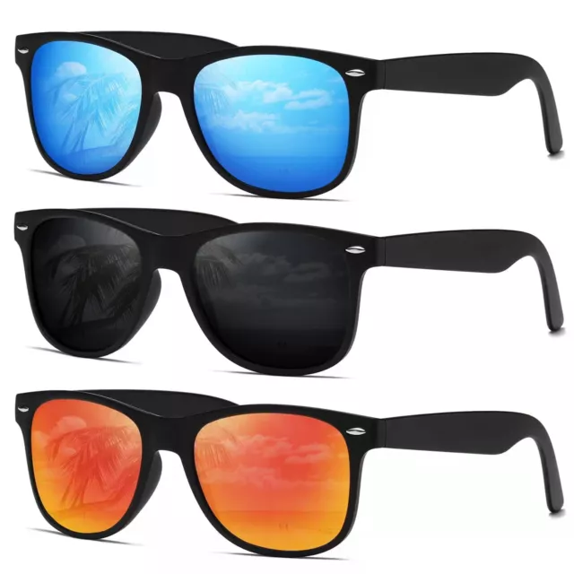 UV400 Men Polarized Sunglasses Polarised Square Frame Sports Driving Sun Glasses