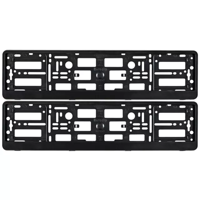 2X Number Plate Surrounds Holder Frame FOR AUDI VW ABT TUNING AUTOHAUS WOLFSBURG