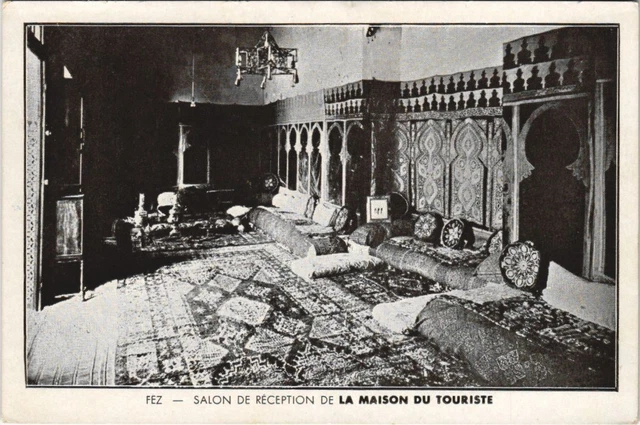 CPA AK MOROCCO TANGIER Tourist House Reception Room (31662)