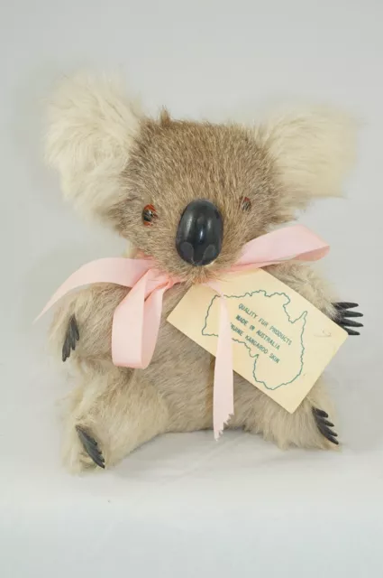 Vintage Kangaroo Gifts From Australia Koala Bear Made From Genuine Kangaroo Hide