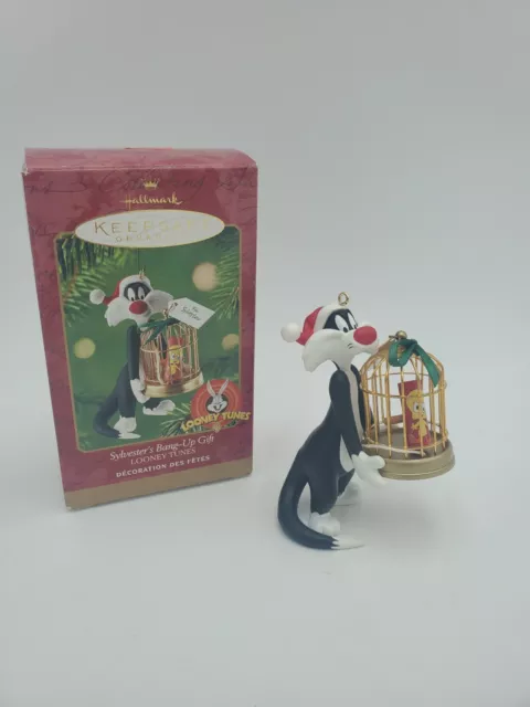 Hallmark Keepsake Sylvesters Bang Up Gift Looney Tunes Christmas Ornament 2000