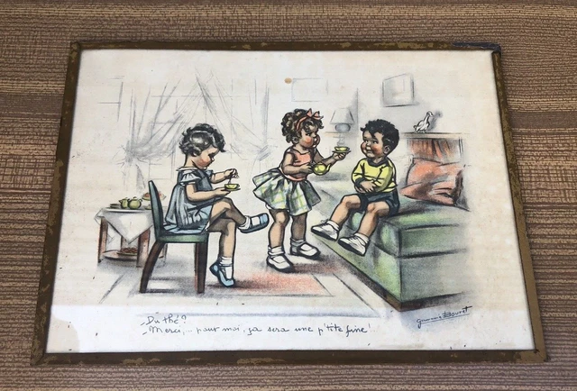 ANCIENNE GRAVURE AUTHENTIQUE Germaine Bouret EUR 29,90 - PicClick FR