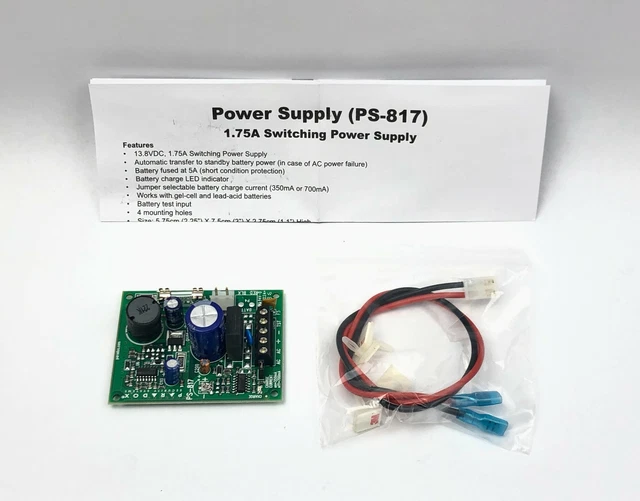 BLOC D'ALIMENTATION DE commutation système de sécurité Paradox PS817 1 ...