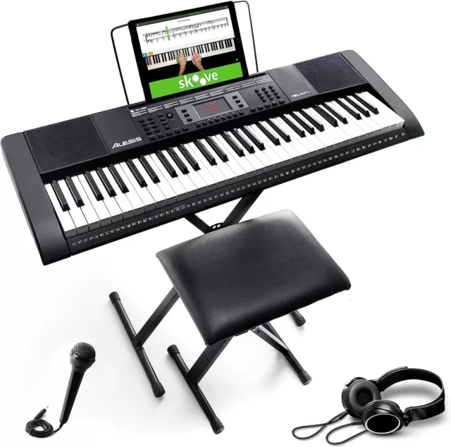 Alesis Melody 61 piano numérique 61 touches pour débutants avec haut-parleurs