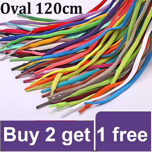 Shoelaces Colorful Coloured Flat Round Oval Bootlace Sneaker shoe laces