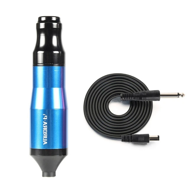 Kit completo de máquina de tatuaje giratoria pluma de motor 20 tintas fuente de alimentación cartucho aguja