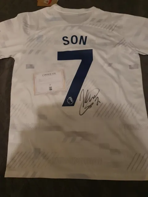 Hand Signed Son Heung-min Tottenham Hotspur Shirt With Online Coa