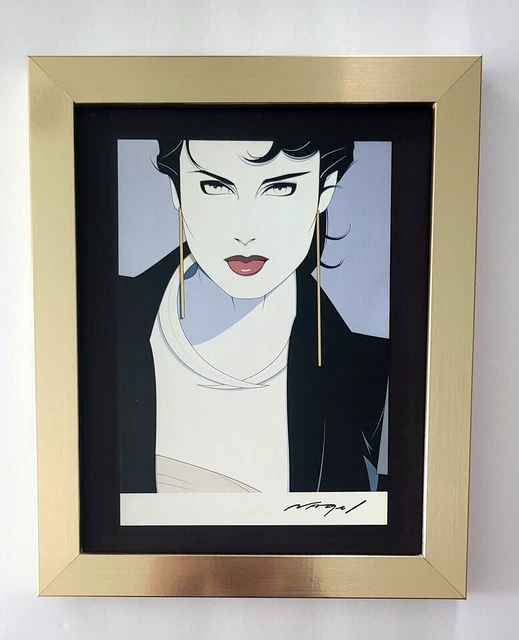 Patrick Nagel + Beautiful 1990'S Signed Pop Art Print  + With New Frame