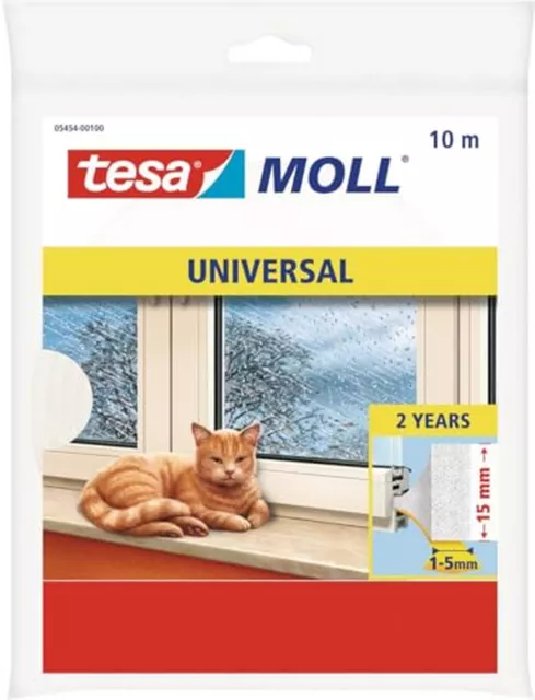 Tesamoll Universal Abdichtschaumstoff Weiß Breit Paraspifferi Aufkleber Fenster