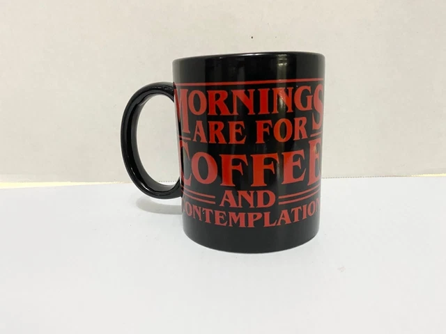 Mornings Are For Coffee & Contemplation Mug - Jim Hopper - Stranger Things
