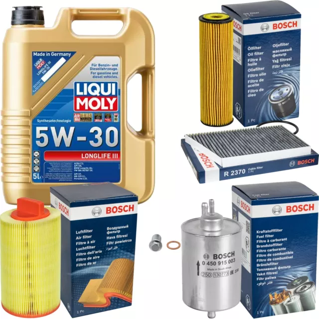 Bosch Inspection Set 5 L Liqui Moly Longlife 3 5W-30 pour Mercedes