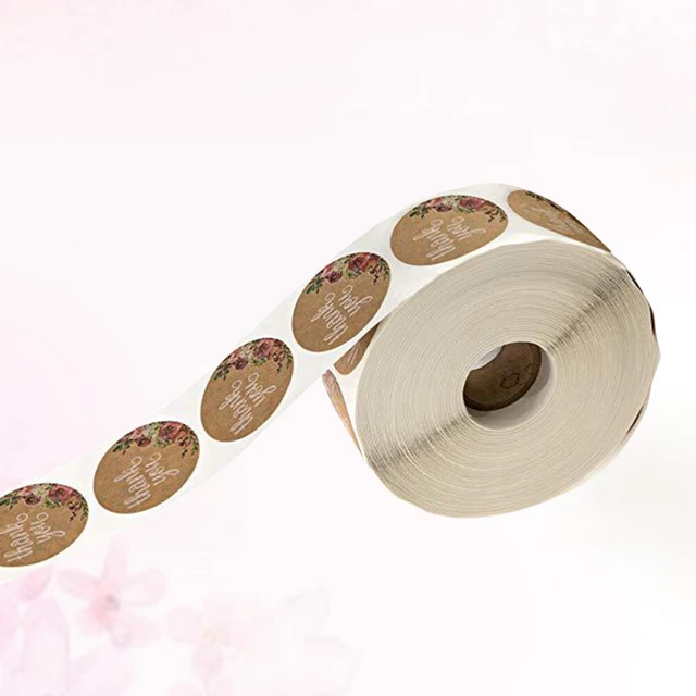 500 Pcs/Roll Abdichtung Aufkleber Dekorative Kreis Etiketten 3