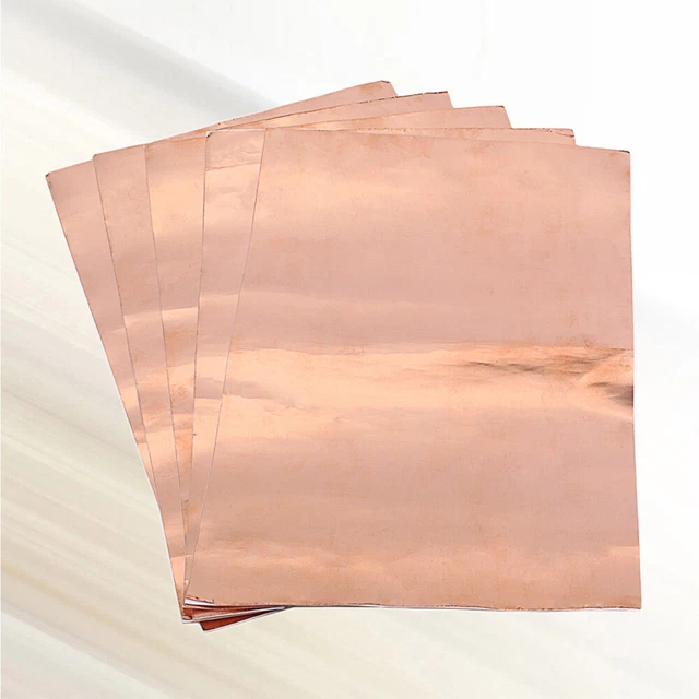 Plaques Cuivre 4 Pièces - 0.4mm D'épaisseur - 99.9% Pur - 20x20mm