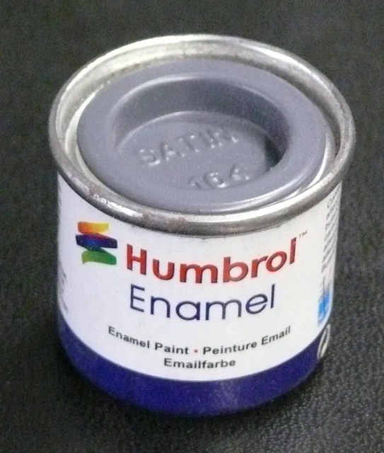 Peinture Humbrol Émail #123 Gris Mer Foncé Satin - Pot De 14ml - Neuf