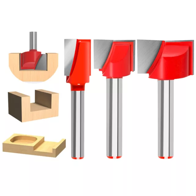 Wood Router Bit 6mm Shank Carbide Bottom Cleaning Router CNC Milling Cutter