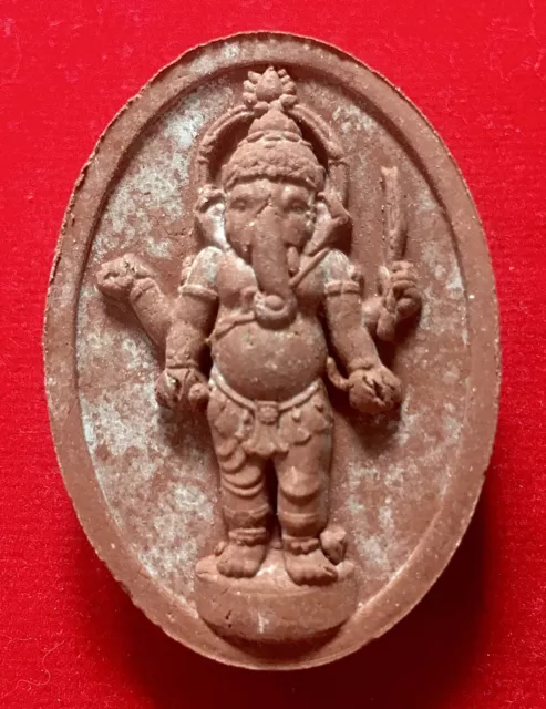 Ganesh Lord Ganesha Thai Amulet Buddha Elephant Hindu God pendant Old Holy  K264