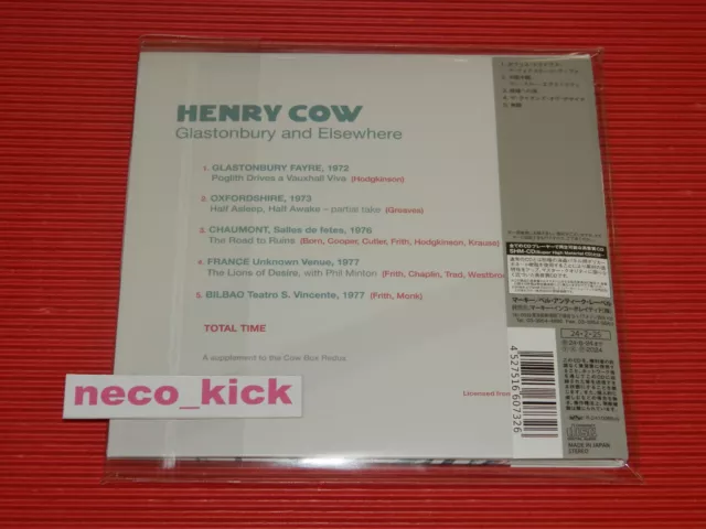 11B HENRY COW Glastonbury and Elsewhere JAPAN MINI LP SHM CD 2