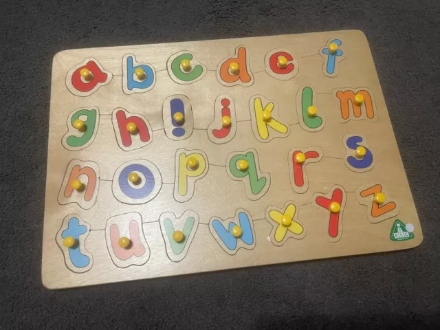ELC WOODEN ALPHABET Puzzle 7.00 PicClick UK