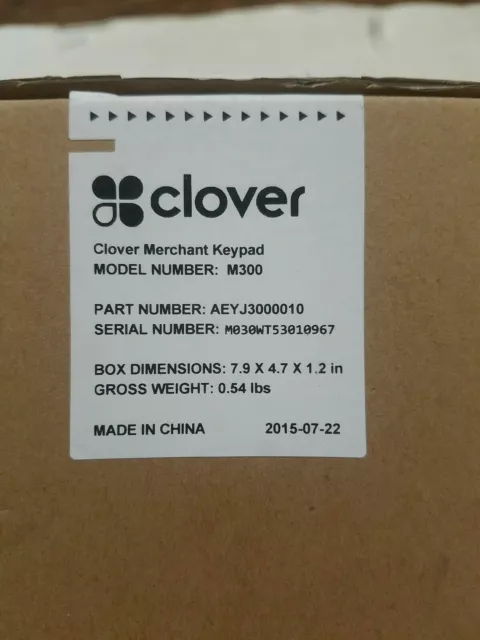 Clover M300 Merchant Facing Keypad 3