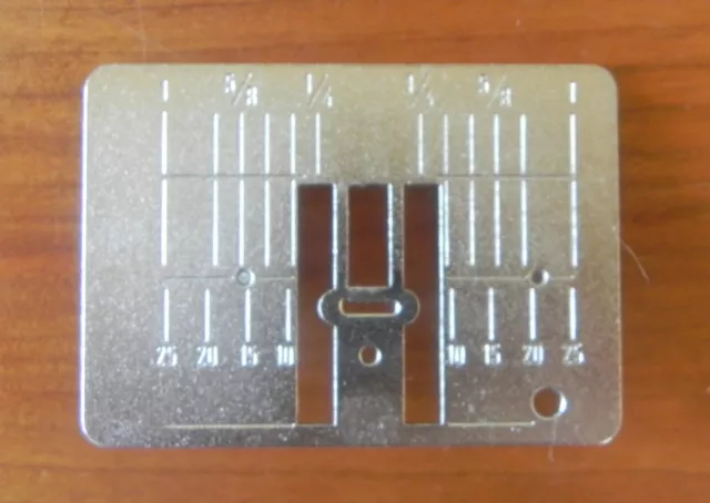 Bernina Zig Zag 5,5 Mm Placa De Puntada Usada Con Artista 180 Sin Signos De Desgaste