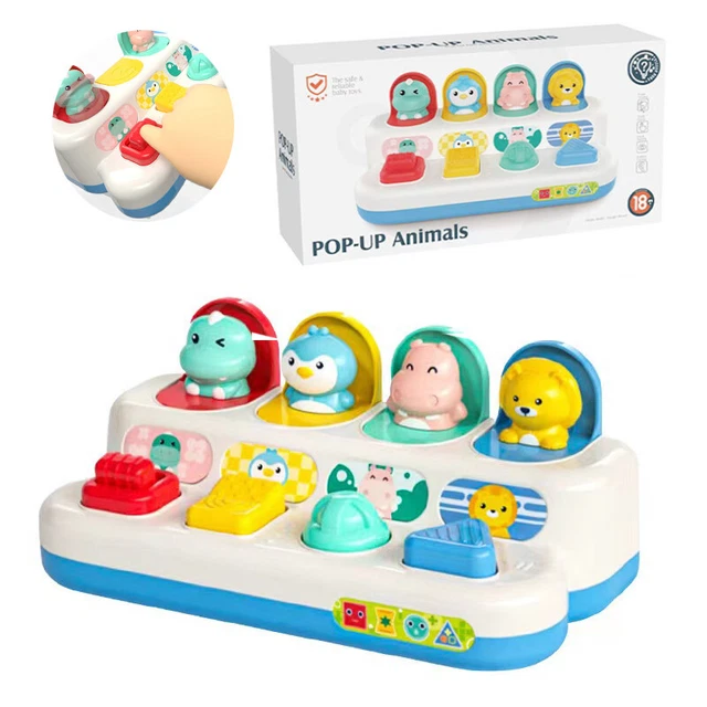 Interactive Pop-up Activity Toy Switch Button Box Baby Educational Puzzle Game