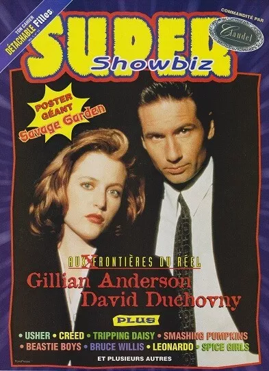 X-FILES David Duchovny Gillian Anderson Super Showbiz Detachable Magazine USHER