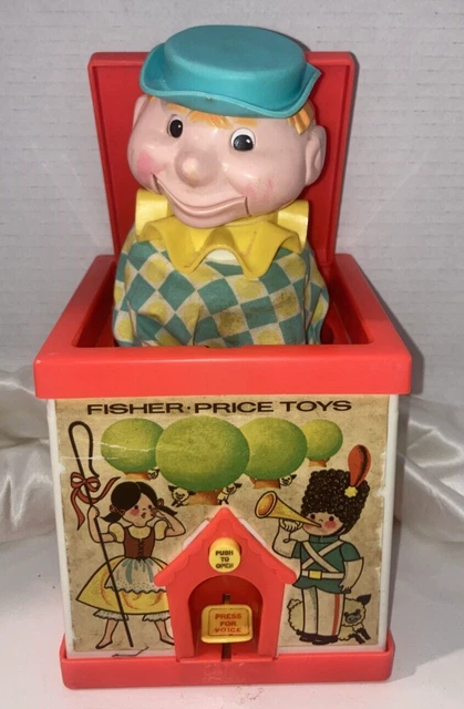 VINTAGE FISHER PRICE Jack In The Box Puppet £10.55 - PicClick UK