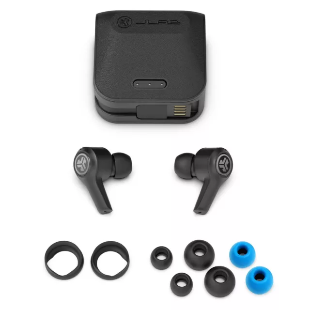 JLab JBuds Air Executive True Wireless Earbuds (Renewed)