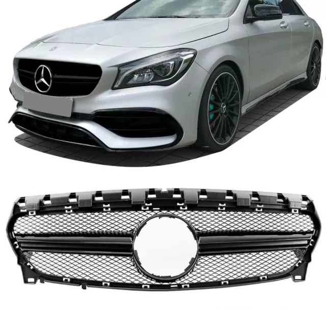 Sport Calandre Noir Brillant Compatible pour Mercedes C117 W117 Cla Mopf + 45