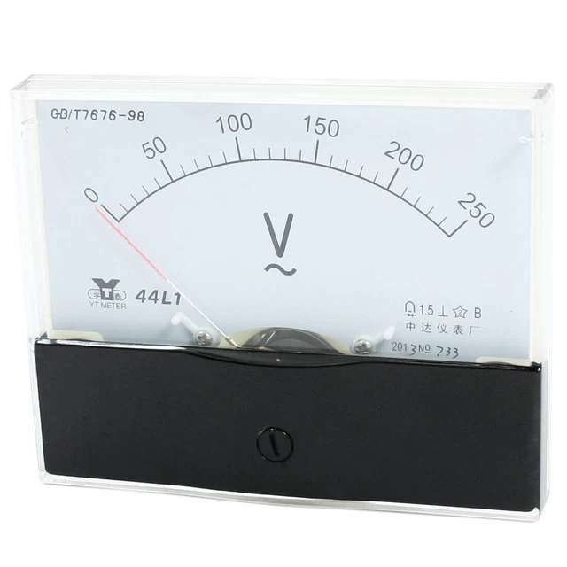 MEDICIÓN DE HERRAMIENTAS Analog Panel Voltímetro AC 0 - 250 V 44L1 EUR