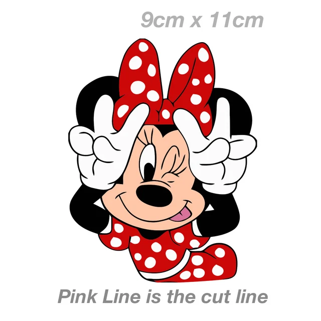 MINNIE MOUSE PEACE Mickey Mouse Walt Disney Funny Cute Vinyl