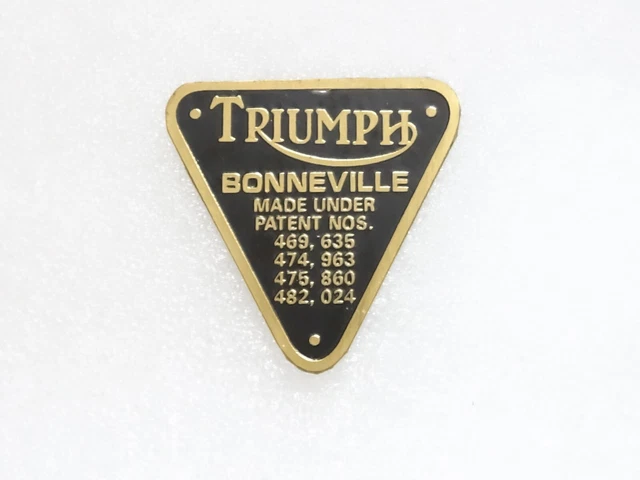 Tri-Cor Triumph Patent Plate With Rivets - 70-4016