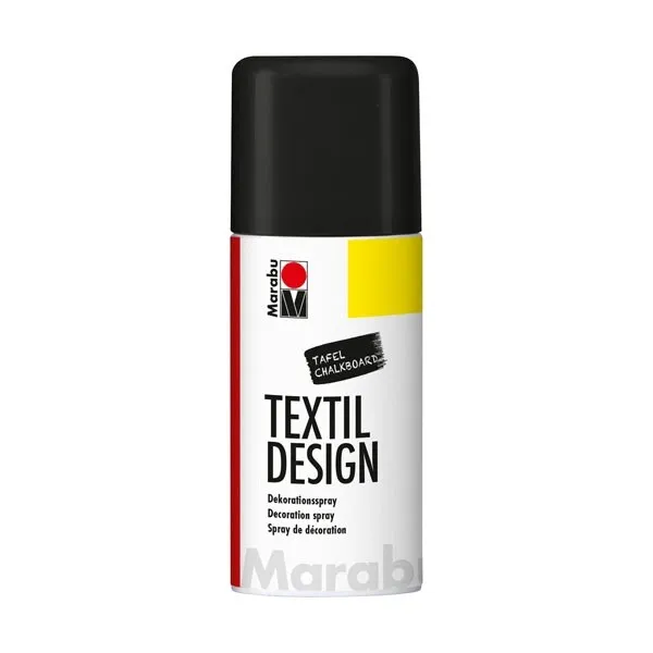 (53,27€/l) Marabu TextilDesign tafelschwarz Colorspray für Textilien, 150 ml