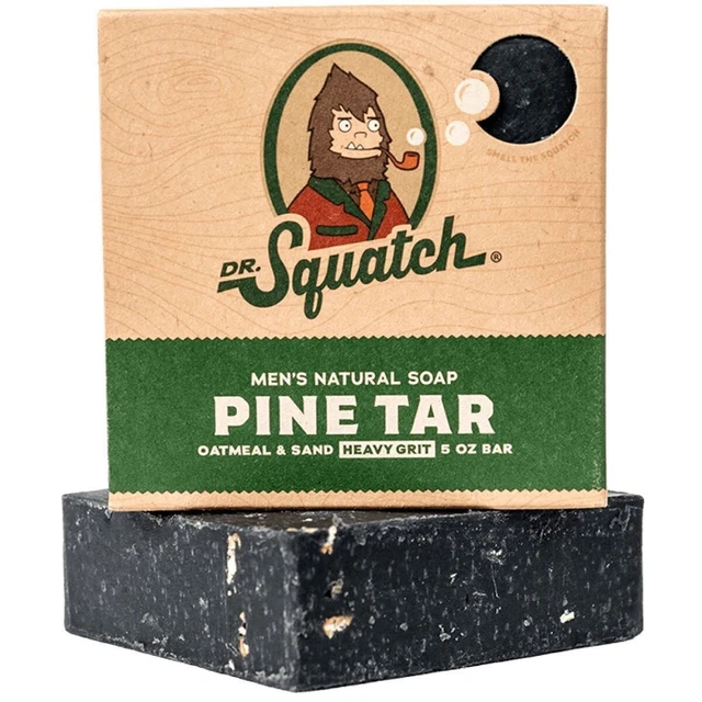2x Dr. Squatch Men's Natural Soap - Pine Tar - 5 Oz Bar - TWO BARS