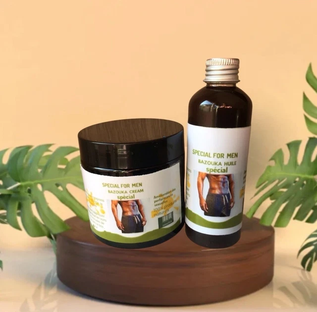 Kit Crème & Huile BAZOOKA 30X Plus Dosé - Volumisant 100% Bio à Base De Kigelia Et Fenugrec, 2 X 200 G
