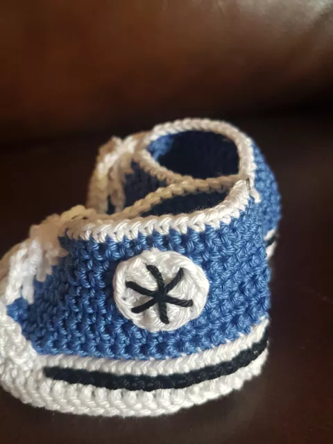 Turnschuhe für Baby, Converse chucks, Handarbeit, Größe 0 bis 3 Monate