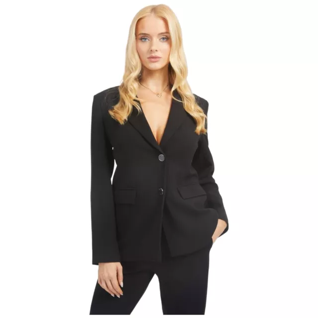 Guess giacca blazer nera giacca da donna blazer regula Guess Desiree W3BN66WFQK2