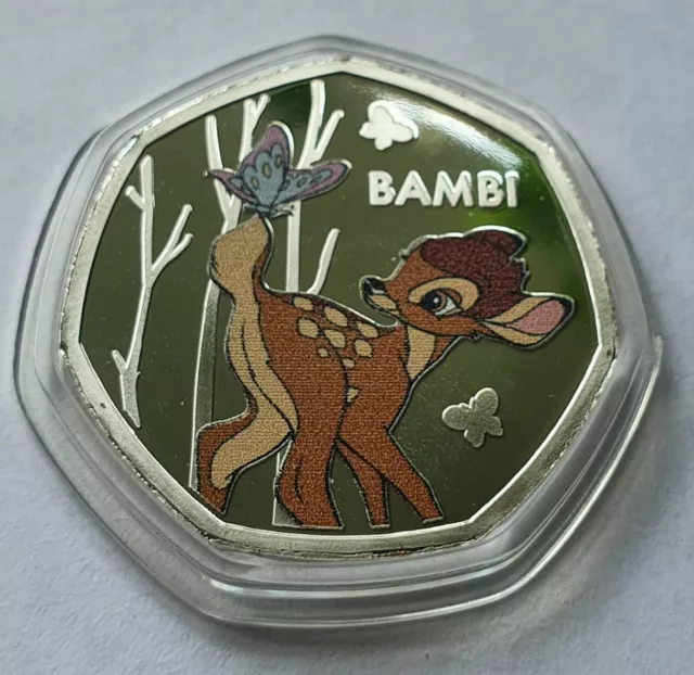 Bambi - Märchen - Disney - Silber Auflage - Medaille - Seiten