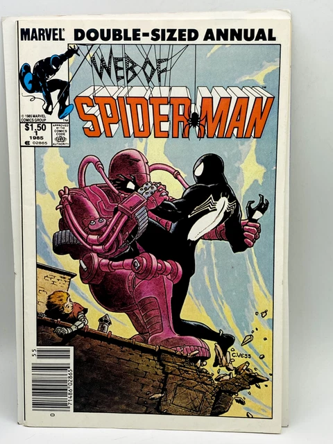 Marvel Comics WEB OF SPIDER-MAN #1 1985 Double Sized Annual