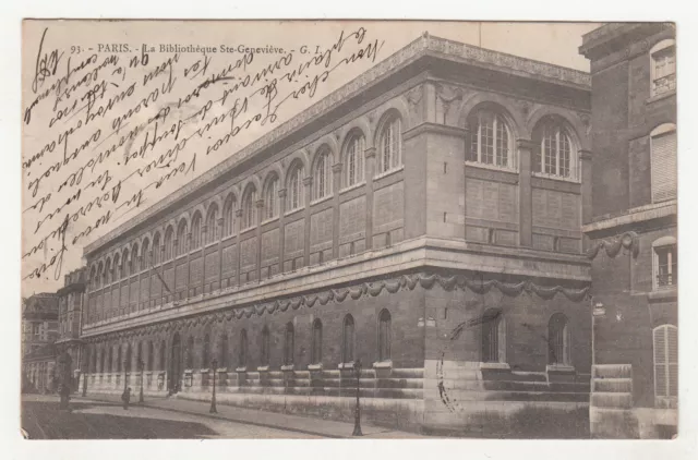 *** Paris - La Bibliothèque Ste-Geneviève *** 1904 - CPA 0803