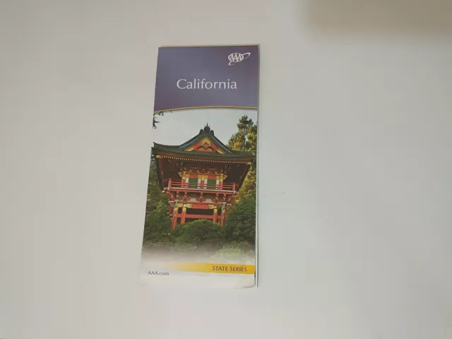 Travel Map CALIFORNIA 2013 State Series AAA Road Highway USA 2 Sided Topographic
